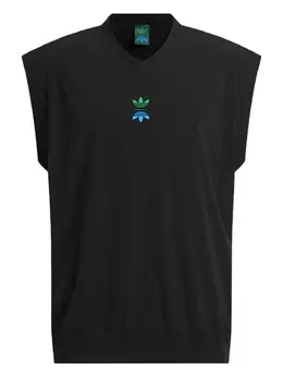 adidas: Чёрный жилет 