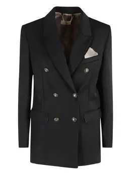 Elisabetta Franchi: Двубортный жакет 