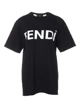 Fendi Pre-Owned: Футболка с принтом 