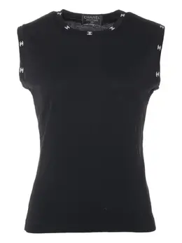 CHANEL Pre-Owned: Рубашка без рукава 