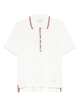 Thom Browne: Белое поло 