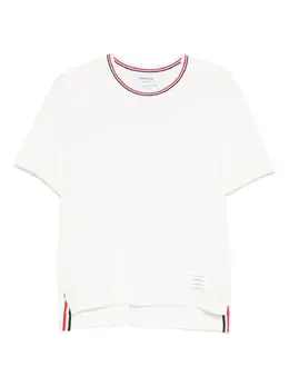 Thom Browne: Белая футболка 