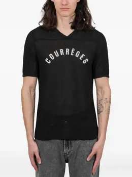 Courrèges: Футболка в сетку 