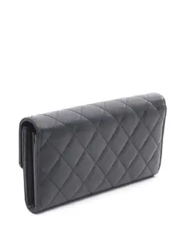 CHANEL Pre-Owned: Чёрный кошелёк 