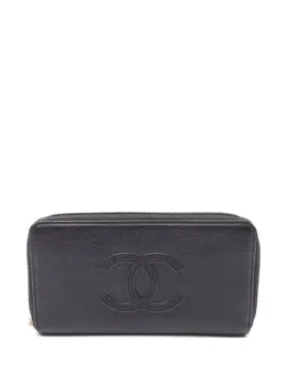 CHANEL Pre-Owned: Чёрный кошелёк 