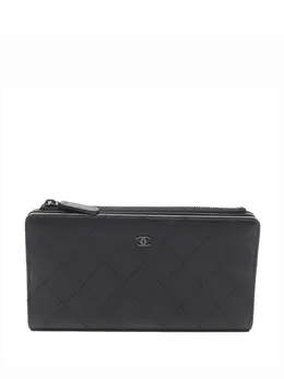 CHANEL Pre-Owned: Чёрный кошелёк 