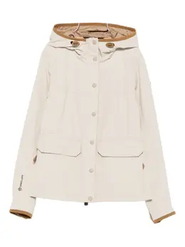 Moncler Grenoble: Бежевая куртка 