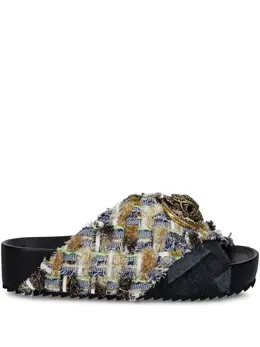 Kurt Geiger London: Голубые сандалии 