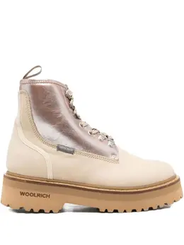 Woolrich: Бежевые ботинки 