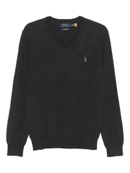 Polo Ralph Lauren: Свитер с v-образным вырезом 