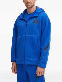 adidas: Голубая толстовка 