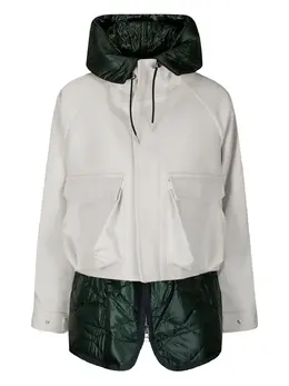 sacai: Белая куртка  Melton