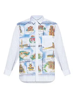Comme Des Garçons Shirt: Рубашка с принтом 