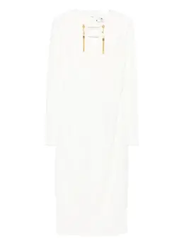 Elisabetta Franchi: Платье с v-образным вырезом 