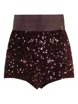 Elisabetta Franchi: Шорты с блёстками 