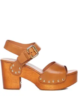 Chloé: Коричневые сандалии 