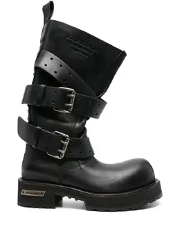 Balenciaga: Чёрные ботинки 