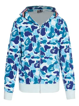 A BATHING APE®: Голубая толстовка 