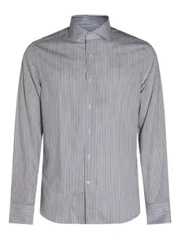 Canali: Рубашка в полоску 