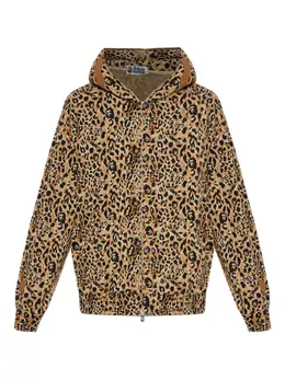 A BATHING APE®: Толстовка с леопардовым принтом 