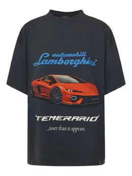 Balenciaga: Футболка с принтом 