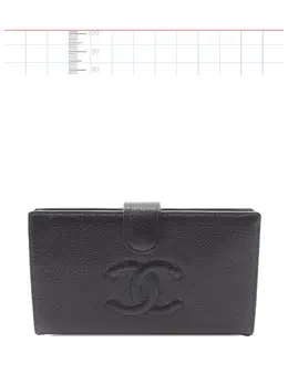 CHANEL Pre-Owned: Чёрный кошелёк 