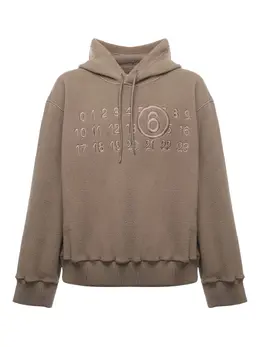 MM6 Maison Margiela: Коричневая толстовка 