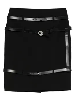 Coperni: Кожаная юбка 