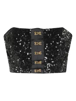 Elisabetta Franchi: Чёрный топ 