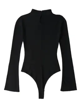 Courrèges: Чёрный боди 