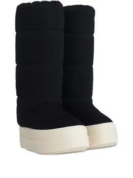 Rick Owens DRKSHDW: Чёрные ботинки 