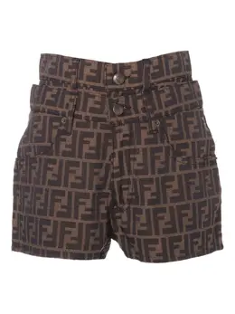 Fendi Pre-Owned: Шорты с принтом 