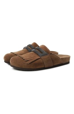 Brunello Cucinelli: Коричневые сабо 