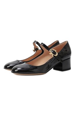 Gianvito Rossi: Чёрные туфли  Ribbon