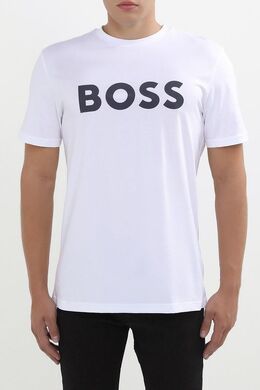 BOSS: Хлопковая футболка 