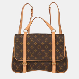 Louis Vuitton: Коричневый рюкзак 