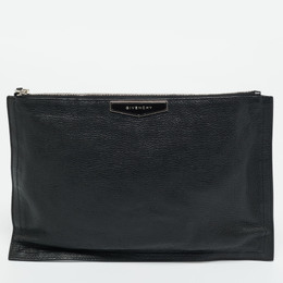 Givenchy: Чёрный клатч  Antigona