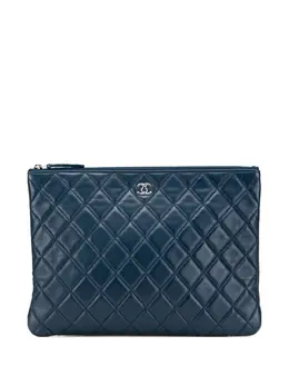 CHANEL Pre-Owned: Голубой клатч 