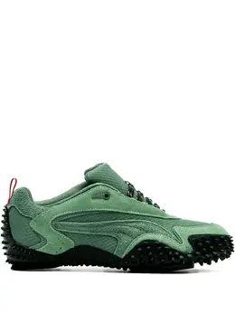 PUMA: Зелёные кроссовки  Mostro