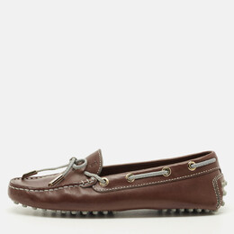 Tod's: Коричневые мокасины  Gommino
