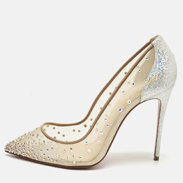 Christian Louboutin: Серебристые туфли 