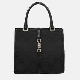Gucci: Чёрная сумка  Jackie