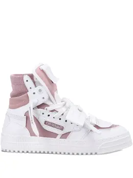 Off-White: Розовые кроссовки 