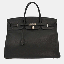 Hermes: Чёрная сумка  Birkin 40
