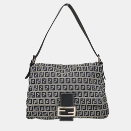 Fendi: Синяя сумка  Baguette