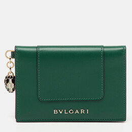 Bvlgari: Зелёный картхолдер 
