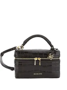 Michael Michael Kors: Коричневая сумка через плечо 