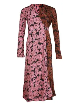 DVF Diane von Furstenberg: Платье с растительным принтом 