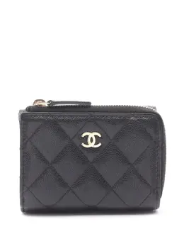 CHANEL Pre-Owned: Чёрный кошелёк 