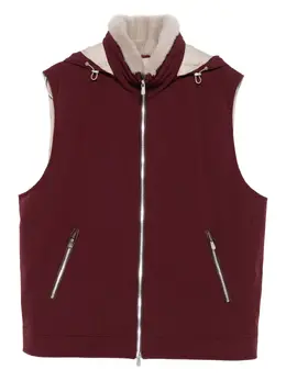 Brunello Cucinelli: Бордовый жилет 